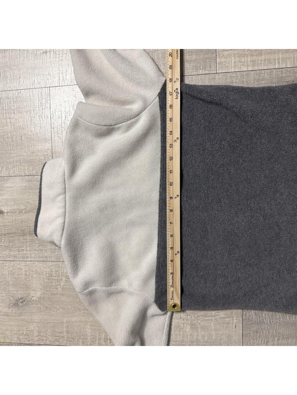 Columbia Benton Springs Half Snap Fleece Pullover Cream Gray EUC Women’s Small - Picture 6 of 7
